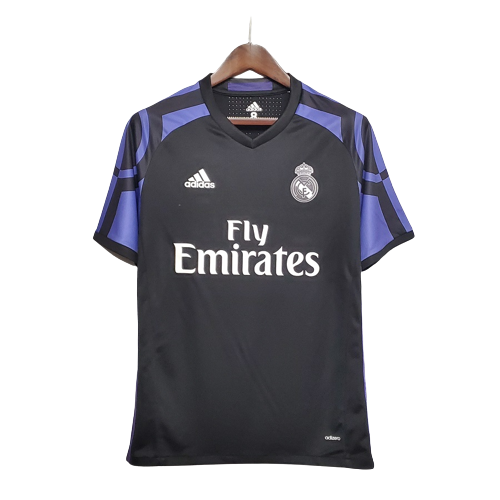 Aanmoediging galblaas Gepensioneerde Goedkoop Real Madrid Retro Uit Voetbalshirt 2015-16